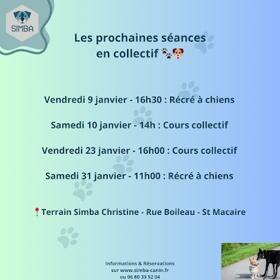 Simba Christine, Comportementaliste, Éducatrice Canin, Loisirs Dresseur De Chiens à Sèvremoine